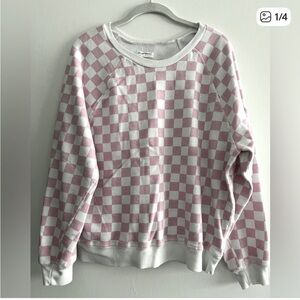 Grayson Threads Checkered Crewneck Sweatshirt XL NWT